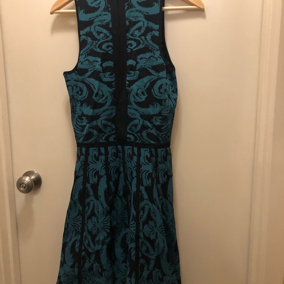 Parker Kiley Green Knit Dress M Medium - Picture 4 of 5